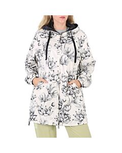 Moncler Ladies Open White Guethary Reversible Hooded Jacket