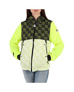 Moncler Ladies Open Yellow Taanlo Hooded Windbreak Jacket