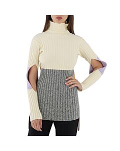 Moncler Ladies Tricot Knit Turtleneck Sweater