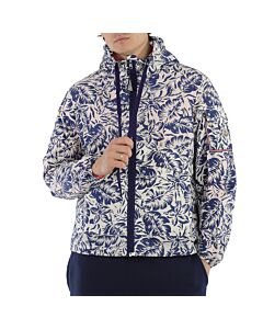 Moncler Men's Ebizo Floral Cotton Hooded Jacket