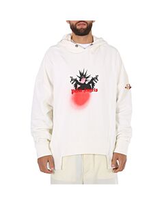 Moncler Men's White Palm Angels Maglia Hoodie