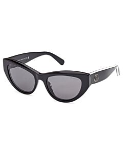 Moncler Modd 53 mm Shiny Black Sunglasses