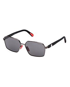 Moncler Montage 59 mm Shiny Gunmetal Sunglasses