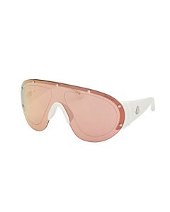 Moncler Rapide 00 mm Shiny White Sunglasses