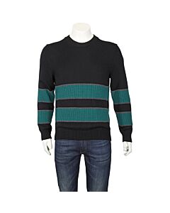 Moncler Wool Knit Crewneck Striped Sweater