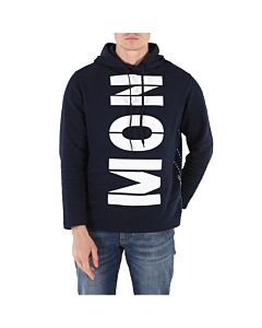 Moncler X Craig Green Men's Navy Logo Print Hooded Sweatshirt