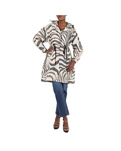 Moncler Zebra-print Achird Long Parka Coat
