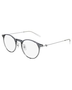 Montblanc 48 mm Grey/Silver Eyeglass Frames