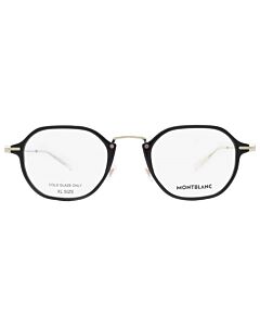 Montblanc 50 mm Black/Gold Eyeglass Frames
