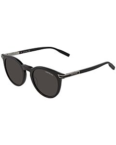Montblanc 50 mm Black-Silver Sunglasses