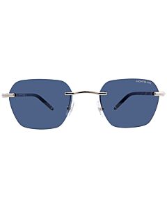 Montblanc 51 mm Silver Sunglasses