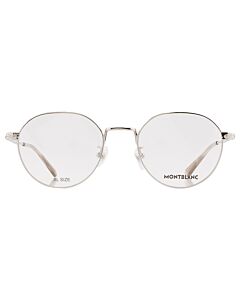 Montblanc 52 mm Silver Eyeglass Frames