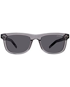 Montblanc 53 mm Transparent Grey Sunglasses