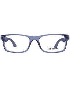 Montblanc 54 mm Blue/Gunmetal Eyeglass Frames