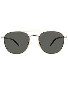 Montblanc 56 mm Gold Sunglasses