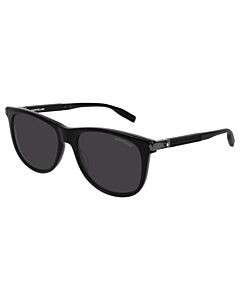 Montblanc 57 mm Black Sunglasses