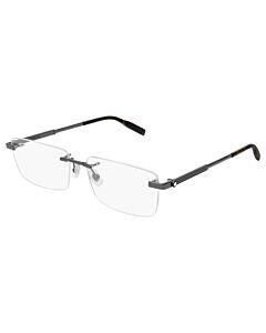 Montblanc 59 mm Ruthenium Eyeglass Frames