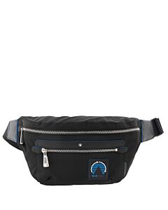 Montblanc Black Nylon Blue Spirit Belt Bag