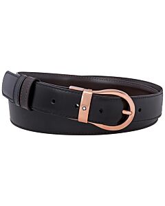 MontBlanc Classic Reversible Leather Belt- Black/Brown