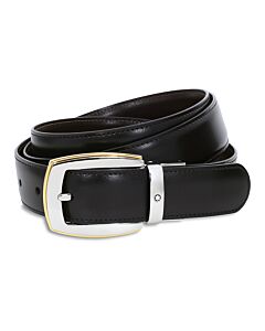 Montblanc Convex Reversible Leather Belt - Black/Brown