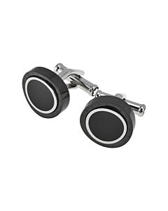 Montblanc Meisterstuck Contemporary Turning Black PVD Cuff Links 104506