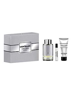 MontBlanc Men's Explorer Platinum Eau De Perfume Spray Gift Set 3386460139366