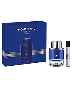 Montblanc Men's Explorer Ultra Blue Gift Set Fragrances 3386460130554