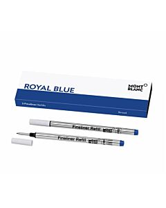 MontBlanc Royal Blue 2 Fineliner Refills - Broad