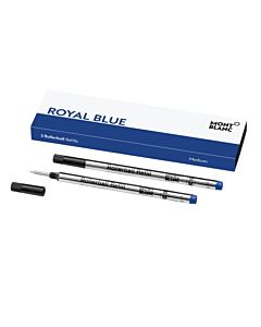 MontBlanc Royal Blue 2 Rollerball Refills - Medium