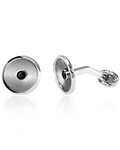 Montblanc  Sartorial Black and Silver Onyx And Stainless Steel Cufflinks