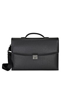 MontBlanc Sartorial Single Gusset Black Briefcase