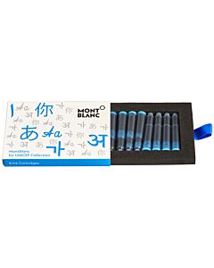 Montblanc Unicef Collection 8 Ink Cartridges Refill - Blue