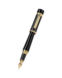 Montegrappa F1 Speed Podium Black Extra Fine Nib Yellow Gold/Black Fountain Pen Limited Edition ISS1L1BC