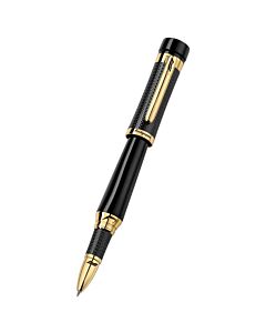 Montegrappa F1 Speed Podium Black Yellow Gold/Black Rollerball Pen Limited Edition ISS1LRBC