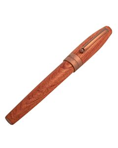 Montegrappa Heartwood Pear Wood and Bronze-Plated Stainless Steel Rollerball Pen with Notebook ISFOWRIP