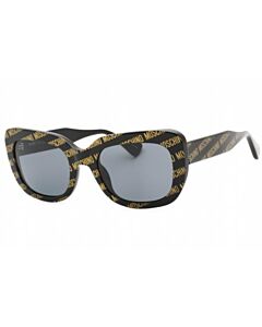 Moschino 53 mm Black Logo Sunglasses