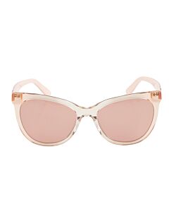 Moschino 56 mm Transparent Peach Sunglasses