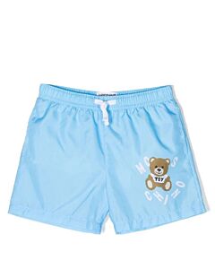 Moschino Boys Tropical Blue Teddy Swim Shorts