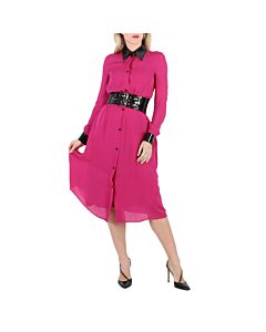 Moschino Couture  Fuchsia Silk Dress, Brand Size 38 (US Size 4)
