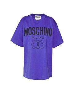Moschino Fantasy Print Double Smile Logo T-Shirt