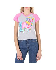 Moschino Ladies My Little Pony Print Cotton T-shirt
