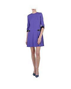 Moschino Ladies Purple Long Sleeve Dress