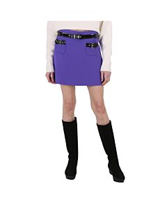 Moschino Ladies Purple Piped Mini Skirt, Brand Size 40 (US Size 6)