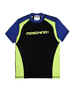 Moschino Men's Multicolor Colour-Block Logo T-Shirt
