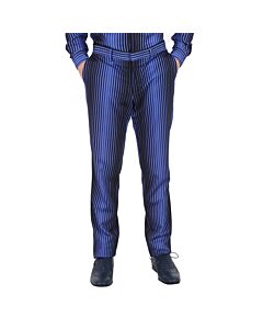 Moschino Men's Stripe Pattern Straight-Leg Trouser