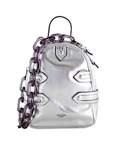 Moschino Silver Backpack