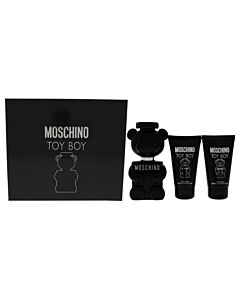 Moschino Toy Boy by Moschino for Men - 3 Pc 1.7oz EDP Spray, 1.7oz Bath and Shower Gel, 1.7oz After Shave Balm