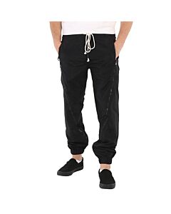 Mostly Heard Rarely Seen Men's Black Zipped Down Joggers