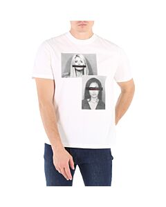 Mostly Heard Rarely Seen Men's Mug Shot T-Shirt in Off-white