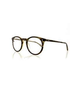 Mr. Leight Crosby C 44 mm Matte Olive Laminate/Pewter Eyeglass Frames
